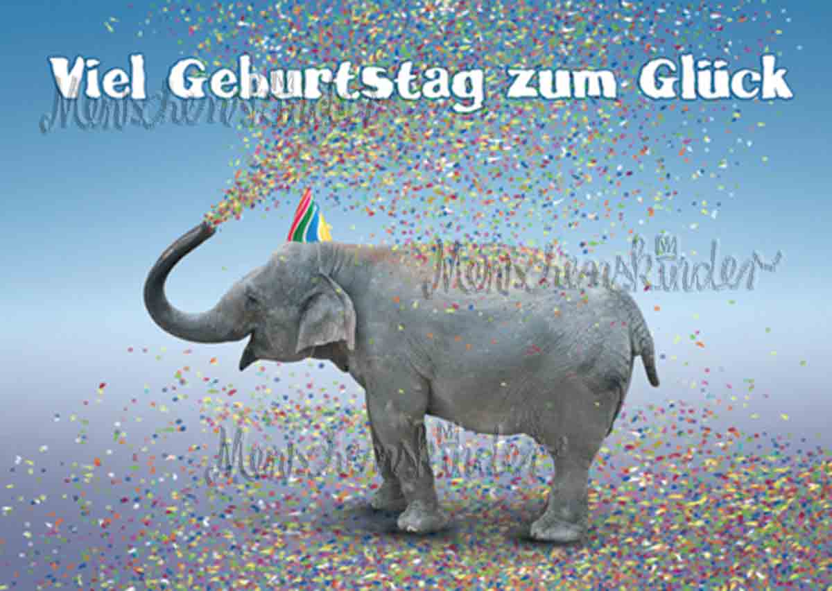 Zum Geburtstag Viel Glück Bilder Postkarte - Viel Geburtstag zum Glück – Menschenskinder