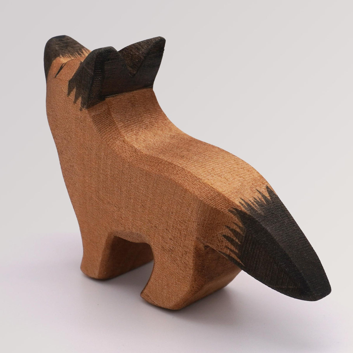 Holztiger 80209 Eisbär, klein, Kopf hoch Holzfigur bemalt