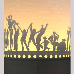 Windlicht Schattenspiel Geburtstag T-Light "Happy birthday"