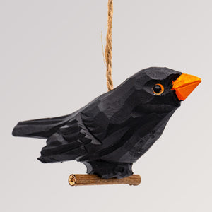 Amsel hängend von Holzvogel