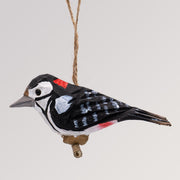 Buntspecht hängend von Holzvogel