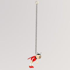 Krokido Schwingfigur mit Spiralfeder - Marienkäfer rot mit schwarzen Punkten