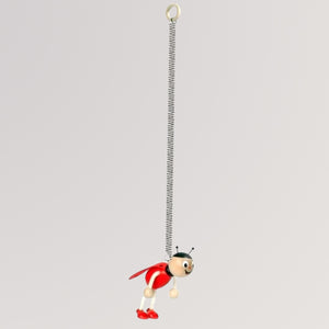 Krokido Schwingfigur mit Spiralfeder - Marienkäfer rot mit schwarzen Punkten