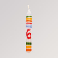 Geburtstagskerze Zahl 6 von Ahrens