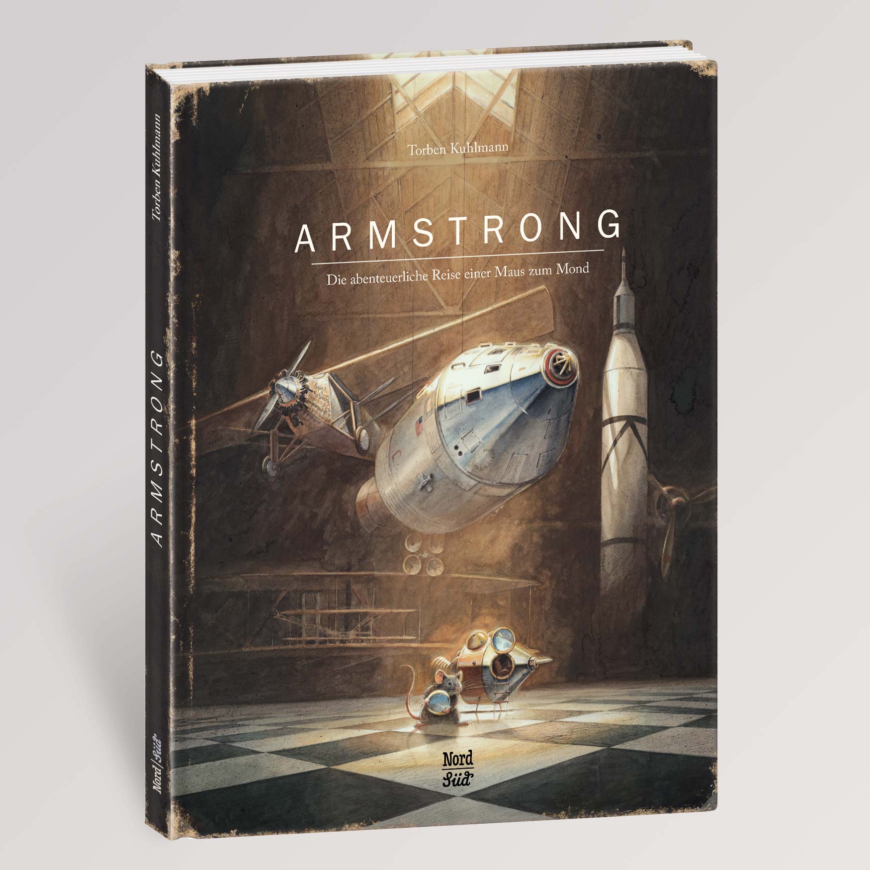 Kinderbuch Armstrong - Die abenteuerliche Reise einer Maus zum Mond von Torben Kuhlmann - Cover