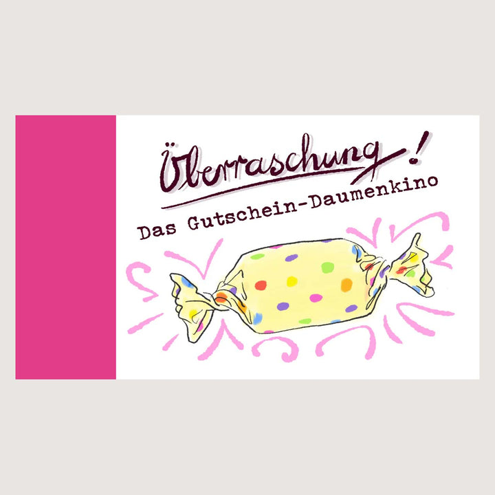 Daumenkino "Überraschung" von Bärenpresse - Gutschein im Daumenkino selber gestalten.