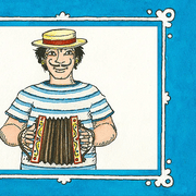Ziehkarte - Ziehharmonika