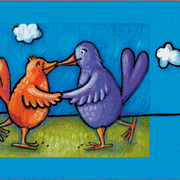 Ziehkarte - Vogelhochzeit von Bärenpresse