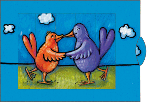 Ziehkarte - Vogelhochzeit von Bärenpresse