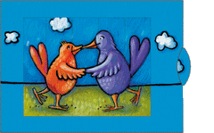 Ziehkarte - Vogelhochzeit von Bärenpresse