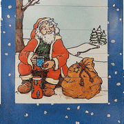 Ziehkarte - Nikolaus macht Pause