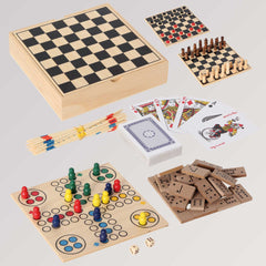 Spielesammlung aus Holz für Kinder