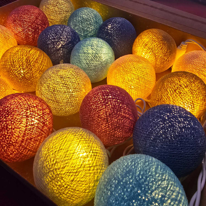 LED Lichterkette Reef von Caracol - beleuchtet Detail