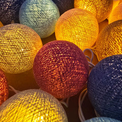 LED Lichterkette Reef von Caracol - beleuchtet Detail