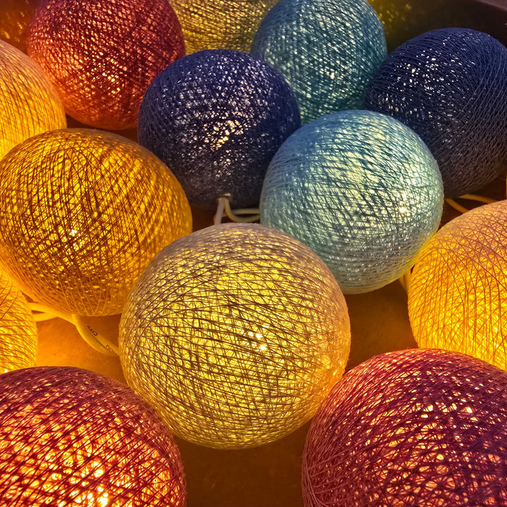 LED Lichterkette Reef von Caracol - beleuchtet Detail