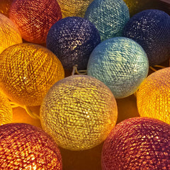 LED Lichterkette Reef von Caracol - beleuchtet Detail