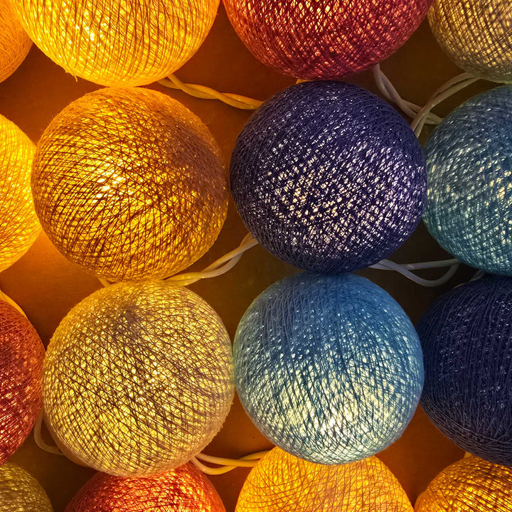LED Lichterkette Reef von Caracol - beleuchtet Detail