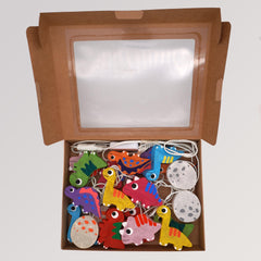 LED Lichterkette Dinosaurier USB | 20 Lichter von Caracol - Box offen