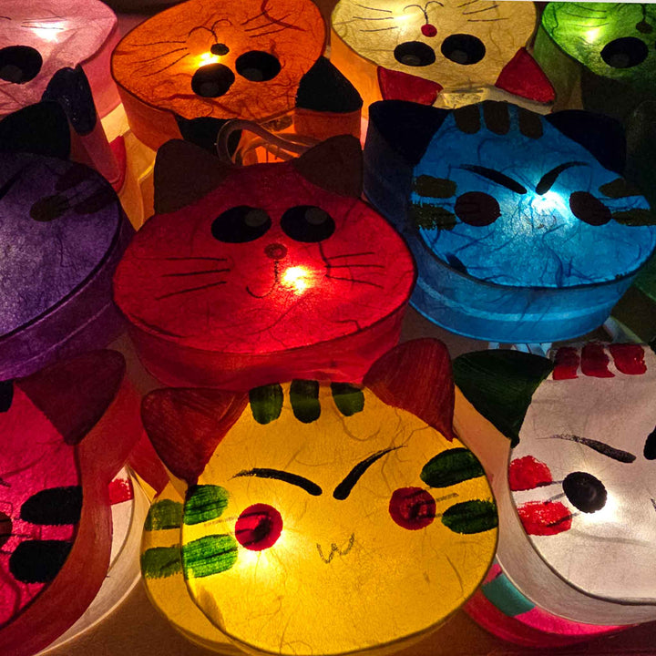 LED Lichterkette Katzen | 20 Lichter von Caracol