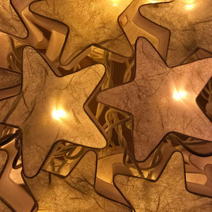 LED Lichterkette Sterne weiß USB | 20 Lichter von Caracol