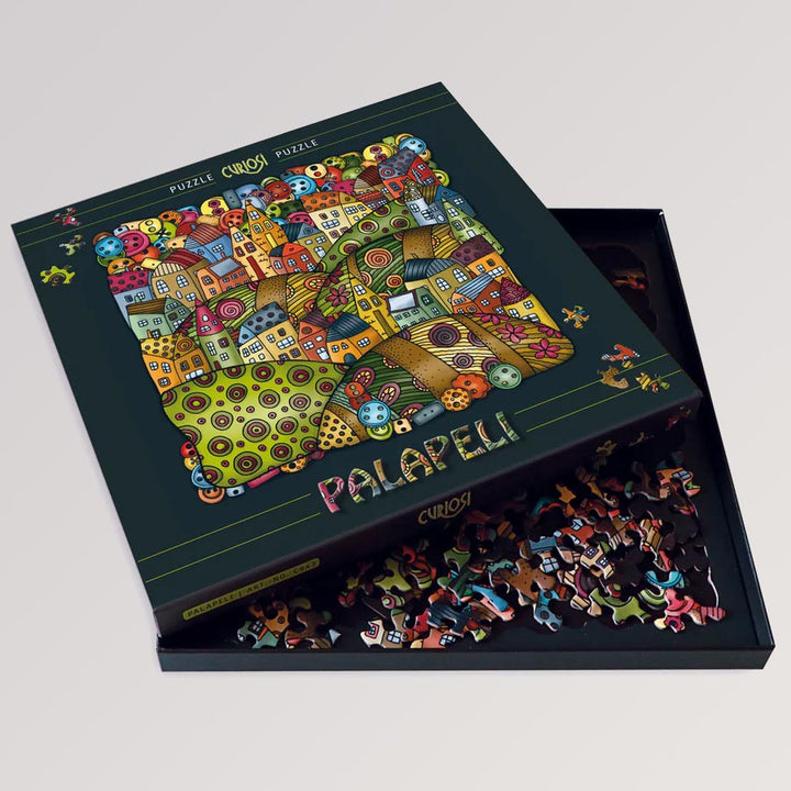 Puzzle Palapeli Bergdorf von Curiosi