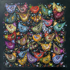 Puzzle Palapeli Hühnerhaufen von Curiosi