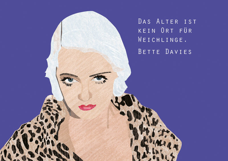 Postkarte - Bette Davis von Discordia