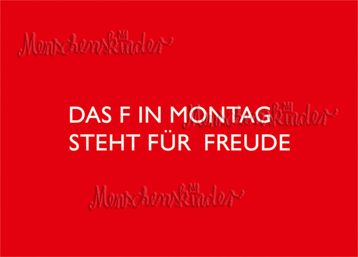 Postkarte - Die Freude des Montags von Rabenmütter