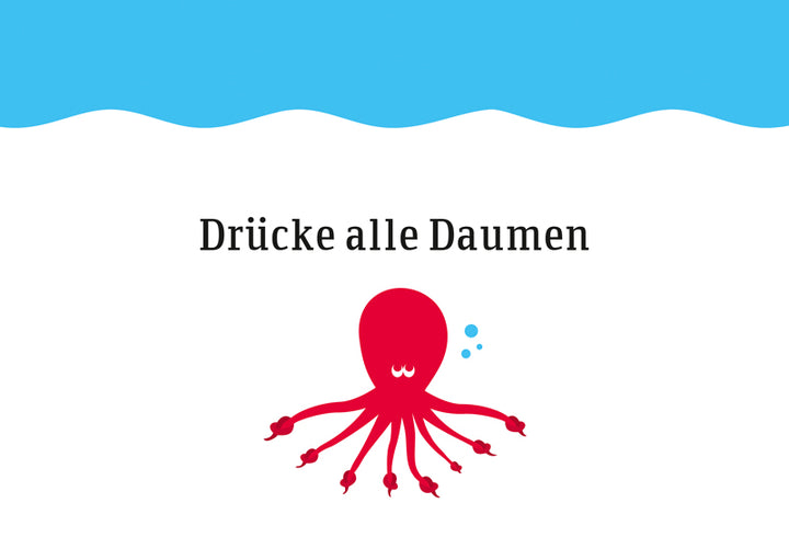 Postkarte - Drücke alle Daumen von Discordia