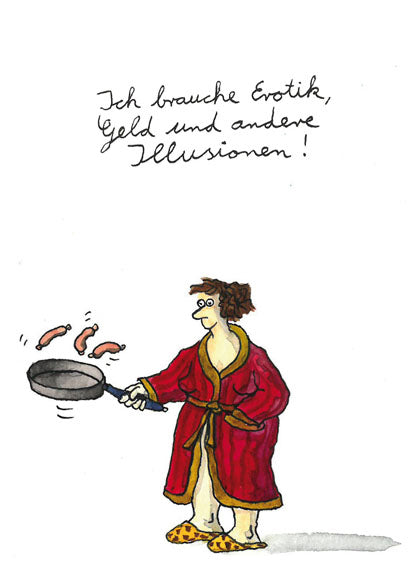 Postkarte - Ich brauche Erotik von Discordia