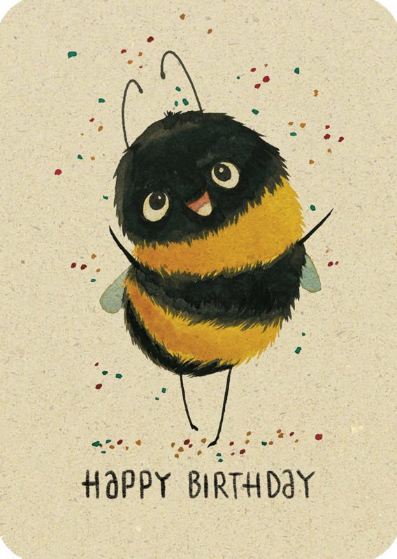 Postkarte - Konfetti Hummel von Discordia
