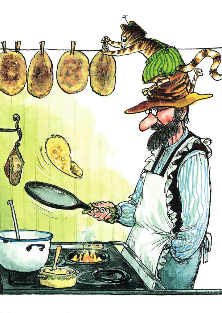 Postkarte - Pettersson & Findus Pfannkuchen von Discordia
