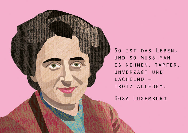 Postkarte - Rosa Luxemburg von Discordia