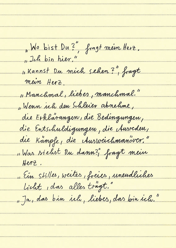 Postkarte - Wo bist du? von Discordia