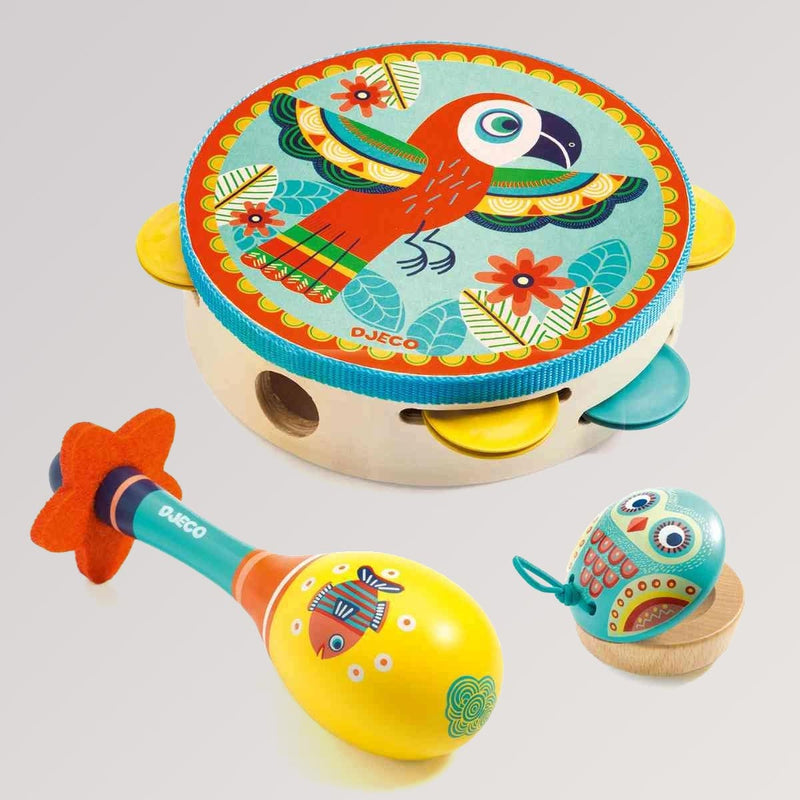 3 bunte Instrumente für Kinder - Animambo von Djeco