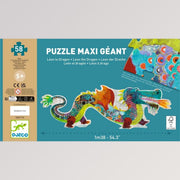 Bodenpuzzle: Leon der Drache mit 58 Teilen von Djeco - für Kinder ab 5 Jahren