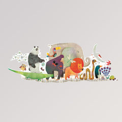 Bodenpuzzle: Tierparade - 36 Teile von Djeco
