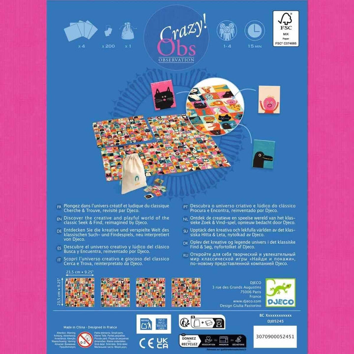Crazy Obs: Wimmelspiel Photo Box von Djeco