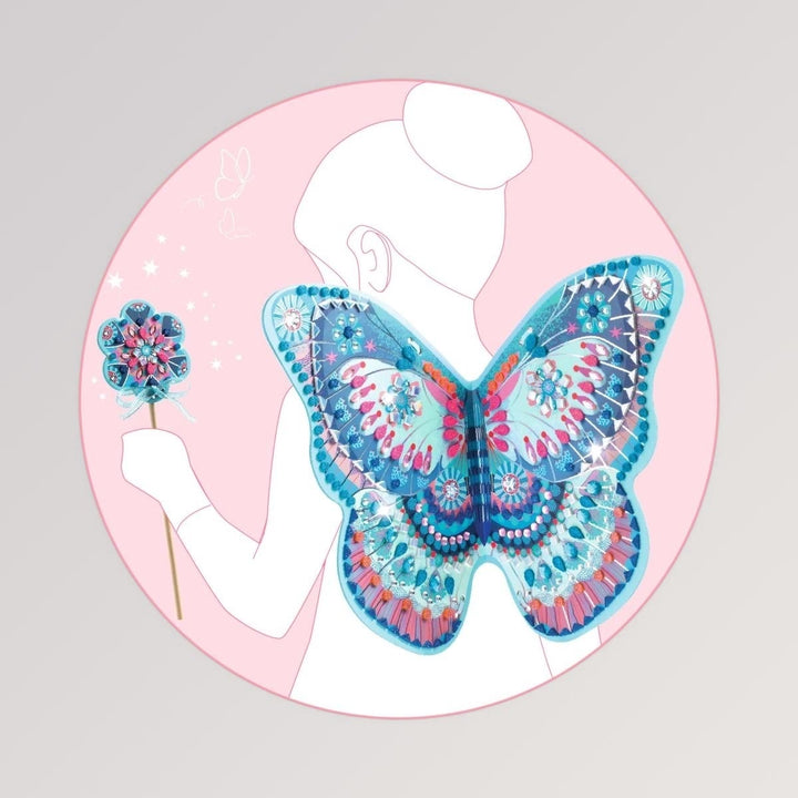 DIY: Feenflügel & Zauberstab von Djeco - mit Glitzersteinen basteln für Kinder ab 5 Jahren