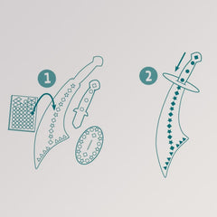 DIY „Mosaik Piratenschwerter“ von Djeco