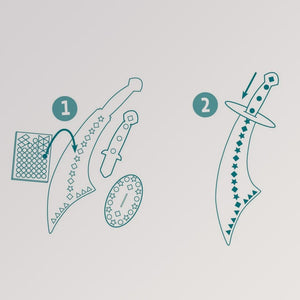DIY „Mosaik Piratenschwerter“ von Djeco