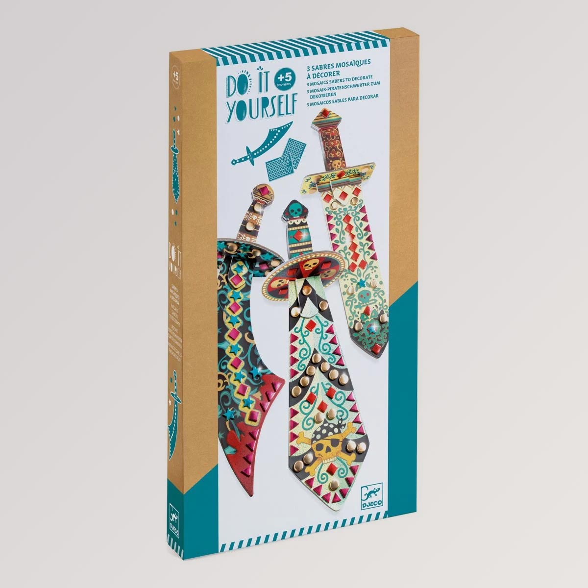 DIY „Mosaik Piratenschwerter“ von Djeco
