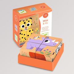 Holzpuzzle: Wild & Co von Djeco