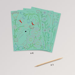 Kratzbilder: Begegnungen