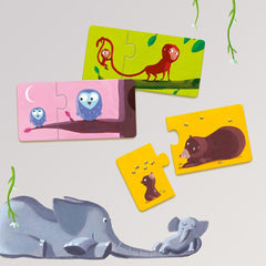 Lernspiel: Puzzle duo: Mami & Kind von Djeco