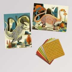 Mosaike: Metallische Dinosaurier von Djeco