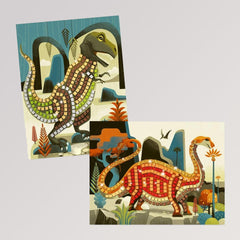 Mosaike: Metallische Dinosaurier von Djeco