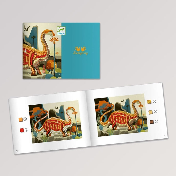 Mosaike: Metallische Dinosaurier von Djeco