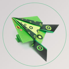 Frosch in grün von Origami - Springende Tiere von Djeco