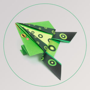 Frosch in grün von Origami - Springende Tiere von Djeco